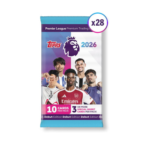 Topps Premier League 2026 - Debut Edition - Full Box - 28 packets per 1