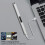SUPRUS Electric Arc Windproof Flameless USB Rechargeable Lighter with 7