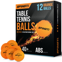 SPINSTI Table Tennis Balls (12 Balls) |3 Star 40+ Professional Orange