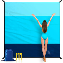 Couverture de plage, anti-sable, super grande, 200 x 200 cm, résistante au sable, imperméable, douce, confortable,pour les pique-niques