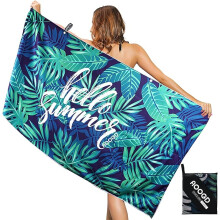 Serviette de plage en microfibre, serviette de sauna, grande taille 160 x 80 cm, serviette de bain, serviette de plage,serviette de bain