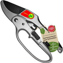 Sécateur à cliquet - Pour les mains affaiblies mais robuste et adapté à tous les travaux - Cadeau idéal pour les jardiniers