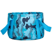 Bol pliable pour le camping, idéal pour les vacances, le jardin, l'extérieur, la pêche et le camping - Bleu