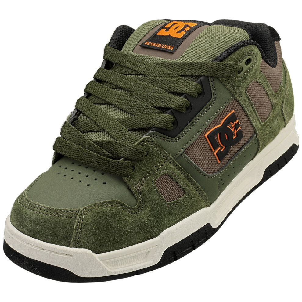 Dc Shoes Stag Mens Skate Trainers In Olive - 7 Uk