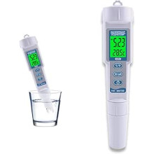 Testeur d'eau 3 en 1 haute précision, pH-mètre numérique, pH/EC/température numérique, moniteur de qualité de l'eau, moniteur portable