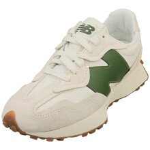 (37.5) New Balance 327 Damen Fashion Sneaker Wei? Gr?n
