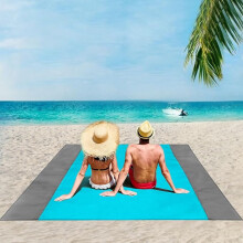Couverture de pique-nique 200 x 210 cm, couverture de plage, tapis de plage imperméable, couverture de plage,  la randonnée et les excursions.
