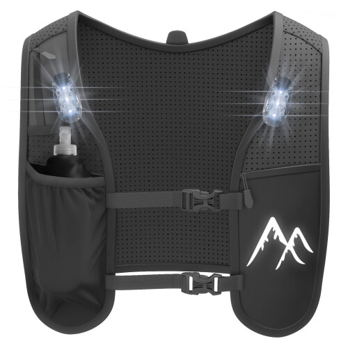 ArcticFit LED Running Vest - Adjustable Unisex Reflective Vest with Ph
