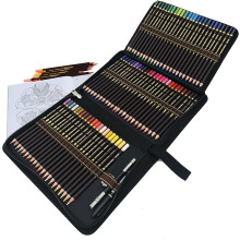 Crayons de couleur, coffret de 72 crayons de couleur sur base de cire souple, choix parfait pour les adultes et les artistes pour colorier, peindre
