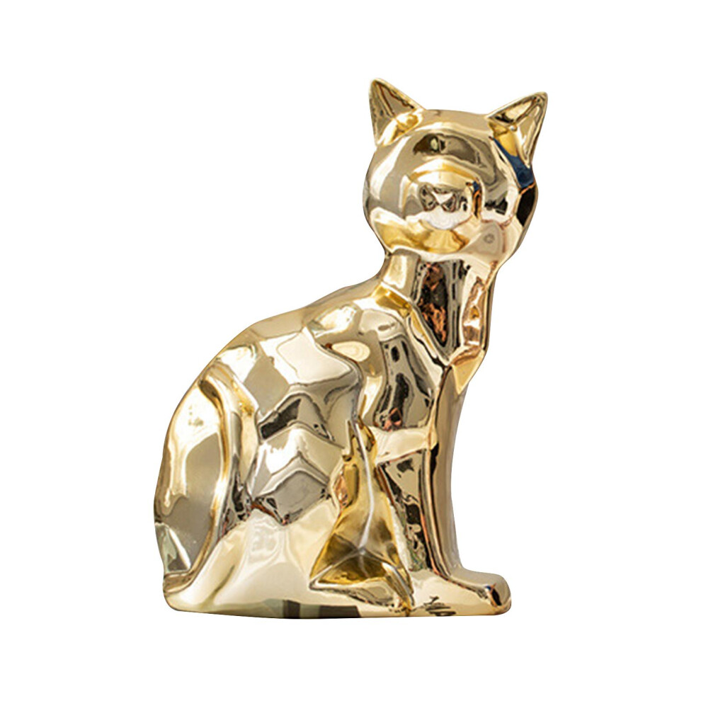 Cat Statue Collection Animal Sculpture for Bookshelf Living Room