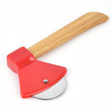 Pizza Knife 430 Steel PP Bamboo Handle