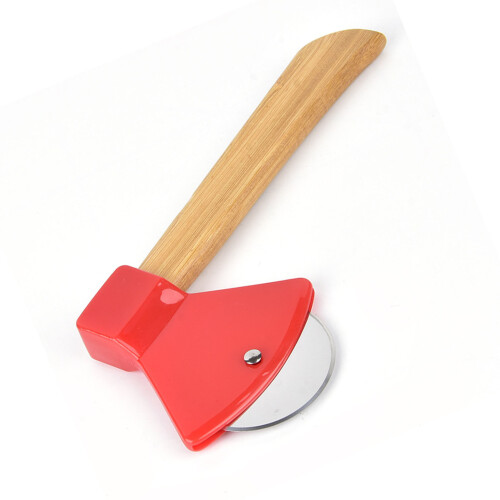 Pizza Knife 430 Steel PP Bamboo Handle 1