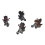 4Pcs Dinosaur Motorbike Toy Motorcycle PVC Pull 1