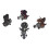 4Pcs Dinosaur Motorbike Toy Motorcycle PVC Pull 2