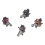 4Pcs Dinosaur Motorbike Toy Motorcycle PVC Pull 4