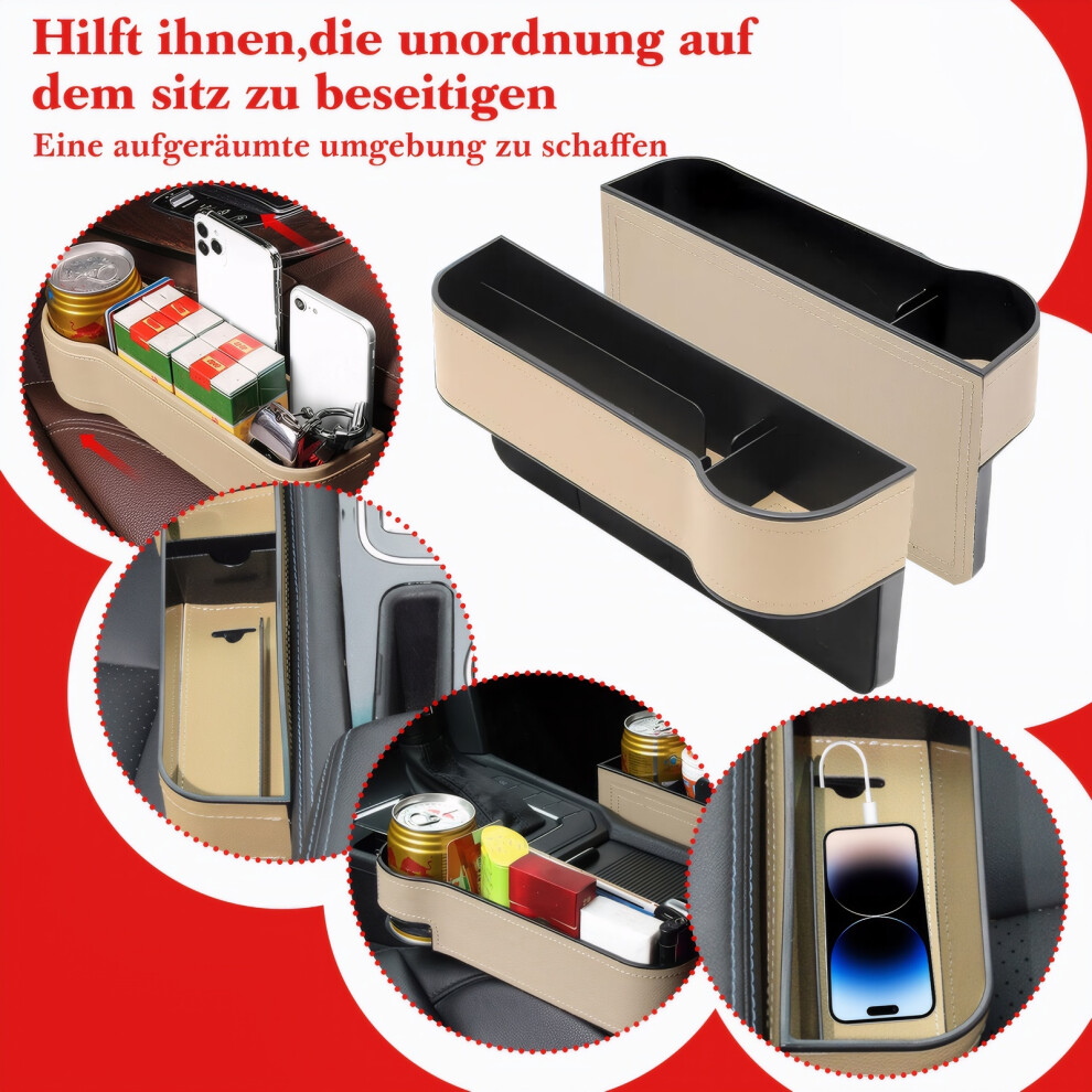 2pack/lot Universal Car Seat Gap Organizer Storage Box Items Within-image-OPC-PJZDDF6-NEW