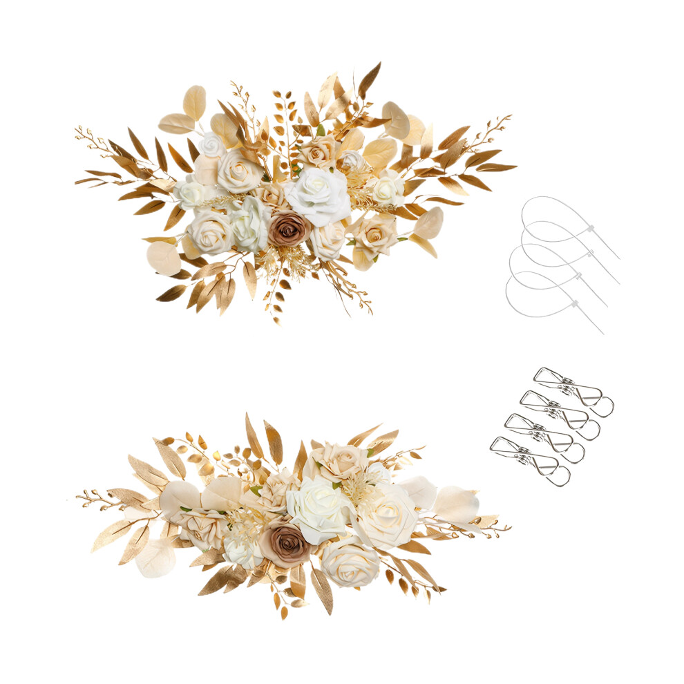 (18106 champagne) 2pieces Easy Assembly Wedding Arch er Set For Wedding Decoration Bride-image-OPC-PJZDFNW-NEW