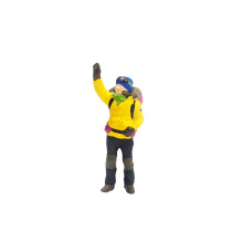 (Yellow, 164) BBQ Chef Figure Diorama Scenery Scene People Model Decoration