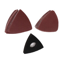 51 Stück Multi-Tool Schleifpapier-Set, 80mm Dreieckskorn-Kit