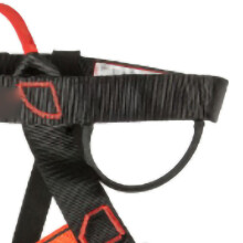 Outdoor-Klettersteig-Gurt Polyester Taillengurt, Schwarz Rot Grau, 500g