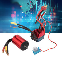 4500KV bürstenloser Motor ESC-Kit für 1/14-1/16 RC-Auto, Rot, 35A