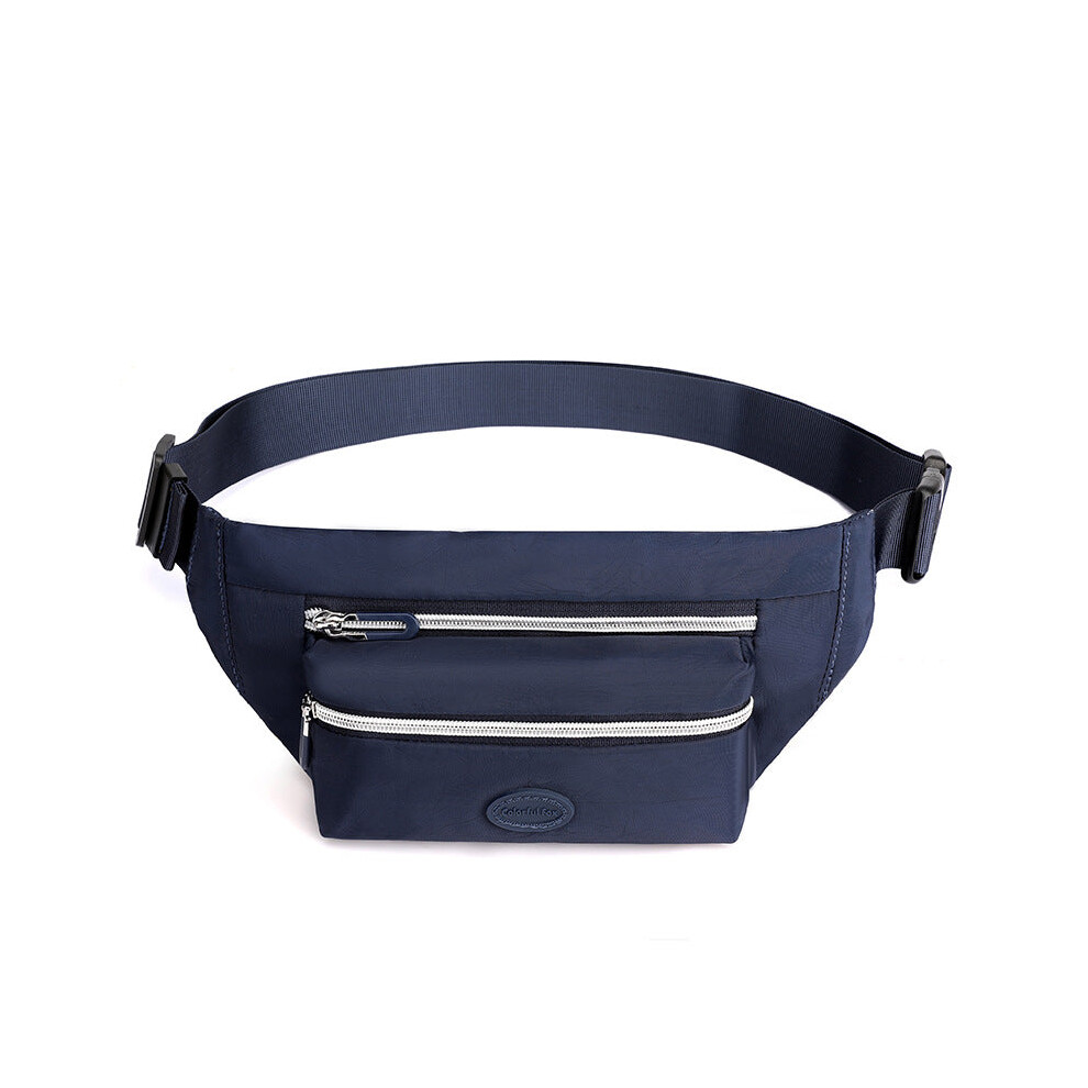 Dark Blue Casual Chest Bag Water Resistant Compact Waist Pack For Women With Adjustable Strap Waist Packs & Bags-image-OPC-PJZDP6V-NEW