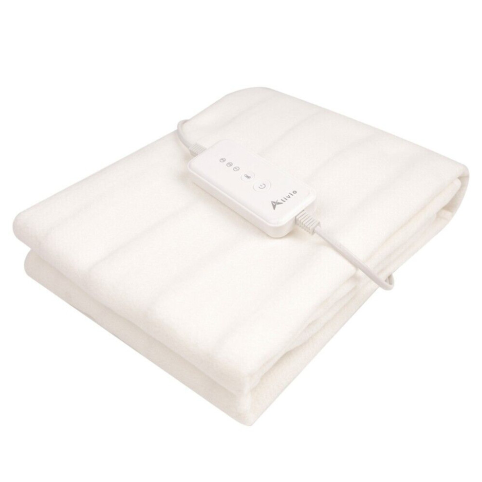 Photos - Duvet Alivio Single Bed Electric Blanket Underblanket Overheat Protection Warm White