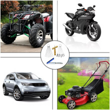 Vielseitiges Vergaser-Düsensäuberungsset mit Nadeln & Bürsten für Motorräder