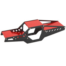 Aluminiumlegierungs-RC-Auto Chassis Gehäuse Roll Cage für 1/24 Axial SCX24, Rot