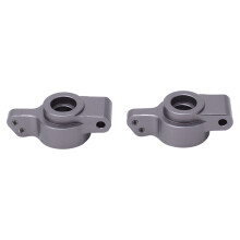 2 Stück Aluminiumlegierung RC-Kunststoffrollen + Blöcke für ferngesteuerte Autos 1/16 Titan