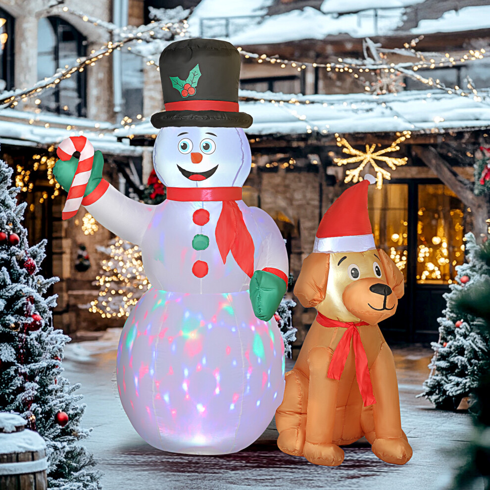 Outsunny Blow Up Christmas Inflatable Decoration With Built-In Led Light 6Ft