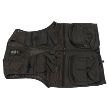 Atmungsaktive Nylon-Fischerkutte für Männer, Mehrere Taschen, Mesh, Schnell trocknend, Weste