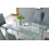 Glass Grey Dining Table Rectangle Dining Table Dining Room Kitchen Furniture 2