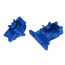 Aluminiumlegierung RC-Getriebeabdeckung für Traxxas Latrax Teton 1/18 Crawler Blau