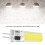 6er Pack G4 9W Dimmable COB LED Lampen 500LM 6500K Weiß 9