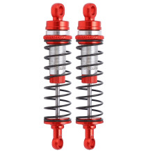 RC Vorder- und Hinterstoßdämpfer aus Aluminiumlegierung für 1/18 Teton RC Auto, rote Farbe