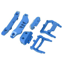 Verbessern Sie Ihr 1/18 RC-Auto mit Aluminiumlegierungsstoßstangen für Traxxas Teton Blau