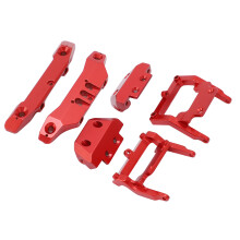 RC 1/18 Aluminiumlegierung Front- und Heckstoßstangen-Upgrade für Teton in Rot