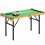 SPORTNOW 4FT Folding Pool Table, Mini Billiards Table Set for Kids, Green 2