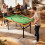 SPORTNOW 4FT Folding Pool Table, Mini Billiards Table Set for Kids, Green 7