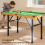 SPORTNOW 4FT Folding Pool Table, Mini Billiards Table Set for Kids, Green 6