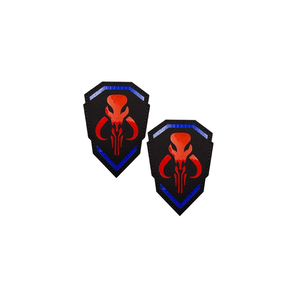 2 Pack Mythosaurus Reflective Patches - Star Wars Infrared Patches - with Velcro Tape on Reverse - 9.5 x 6.5 cm B-image-OPC-PJZDW6S-NEW