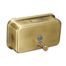 Wall-mounted Soap Dispenser, Manual Brushed Gold Soap Dispenser, Shampoo And Shower Gel Dispenser