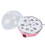 Automatischer Eierkocher, 7 Eier, Pink, 350W, Kompakt 15cm 15