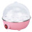 Automatischer Eierkocher, 7 Eier, Pink, 350W, Kompakt 15cm 16