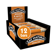 Eat Natural Almond Apricot with a Yoghurt Coating Fruit Nut Bars 12 x 40g