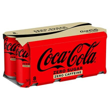 CocaCola Zero Sugar Zero Caffeine 8 x 330 ml