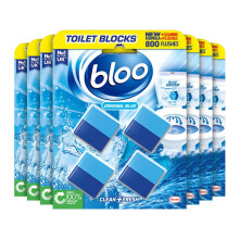 Bloo 2in1 InCistern Toilet Blocks Original 4 x 7 Limescale Remover Cistern Cleaner with Cleaning and Foaming Action Fresheners