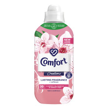 Comfort Creations Cherry Blossom Sweet Pea Fabric Conditioner with Stay Fresh technology for 100 days of freshness fragrance 30 washes 900 ml