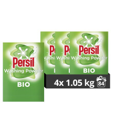 Persil Bio Washing Powder 100 recyclable pack for stain removal first time 4x 105 kg 84 washes